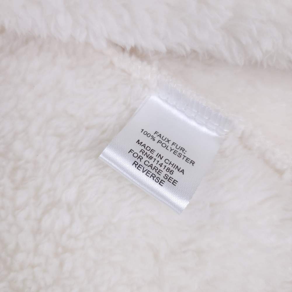New Song n Spirit Cream Poly Fleece Vest Sz L - Picture 9 of 11